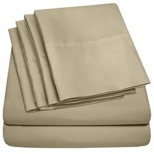 Sweet Home Collection Cal King Size Bed Sheets - 6 Piece 1500 Supreme