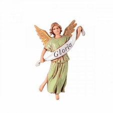Pastori Statuina Angelo Gloria 10 cm per presepe Landi Moranduzzo