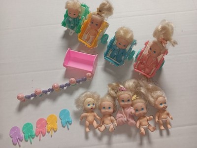 Miscellaneous Lot Of Vintage Tyco Quints Dolls & Accessories