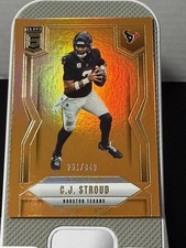 2025 Panini Donruss Elite C.J. Stroud #53 Status Metallic Orange /849