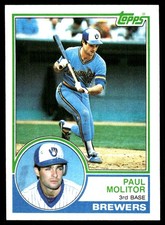 Paul Molitor 1983 Topps #630 Brewers MLB READ FREE SHIPPING AutographDen