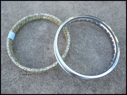 HONDA DREAM 250 305 C72 CA72 CS72 C77 CA77  FRONT & REAR WHEEL RIM METAL 2PCS - Bild 1 von 12