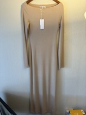 Reformation Women Zoya Knit Dress In Tan XS  NWT