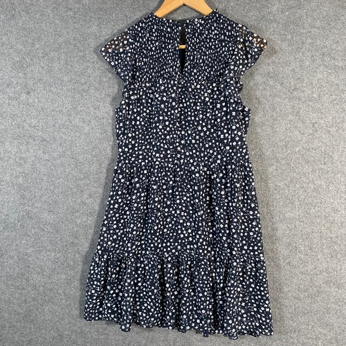 Forever New Dress Womens 12 Blue A Line Flowers Formal Evening Cocktail Party 6Y - Picture 13 of 15