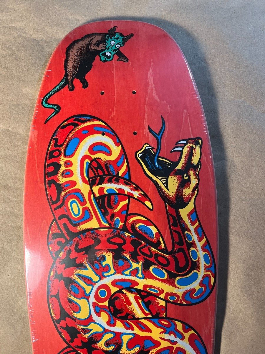 Santa Cruz Jeff Kendall Snake Reissue Skateboard Deck Blacklight