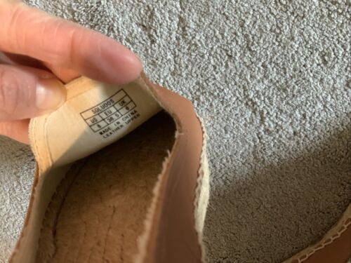 Soludos Women Espadrilles 8 Camel Brown Tan Leather Summer Platform Slip On EUC - Picture 12 of 20