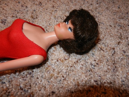 1960'S ORIGINAL VINTAGE BRUNETTE BUBBLE CUT BARBIE - Picture 10 of 11