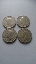 4x King George Vl Half Crown Coins lot hv 8