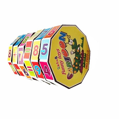Creative Maths Numbers Puzzles Cube Mathematics Cylindrical Toy for Chirdren Kid - Picture 4 of 4
