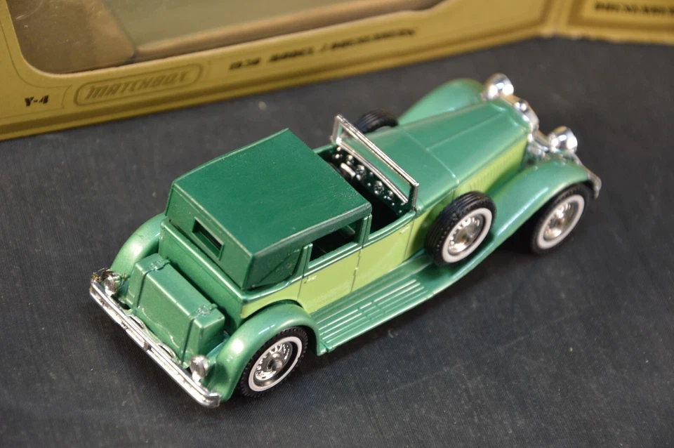MATCHBOX MODELS OF YESTERYEAR 1930 MODEL J DUESENBERG Y-4 VERDE 1/43 DIE CAST - Immagine 3 di 4