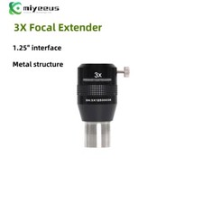 1.25" ES 3X Barlow Lens Super Color Correction 3X Focal Extender 4pcs Structure