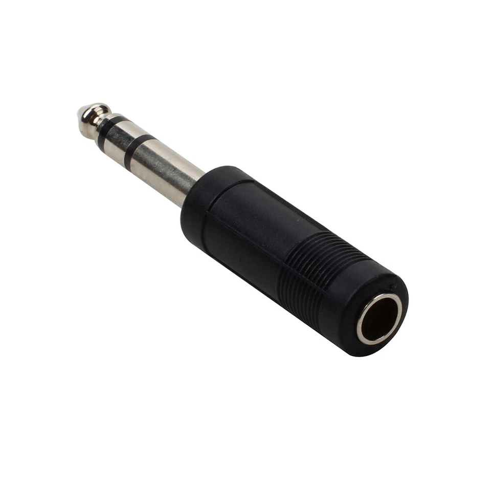 6.35mm Jack Socket to 6.35mm 1/4 inch Mono Dual Channel Jack Plug Audio Adapter - Image 4 of 4