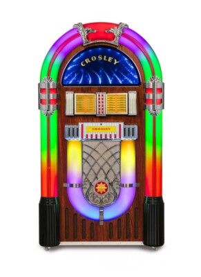 Crosley Digital LED Jukebox with Bluetooth - Color Changing Cd am