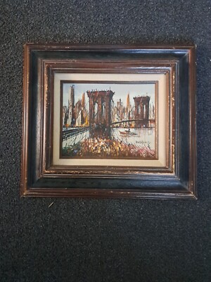 Henri-Robert-Marcel Duchamp (1887-1968) Brooklyn Bridge Oil On Canvas 15''×13''
