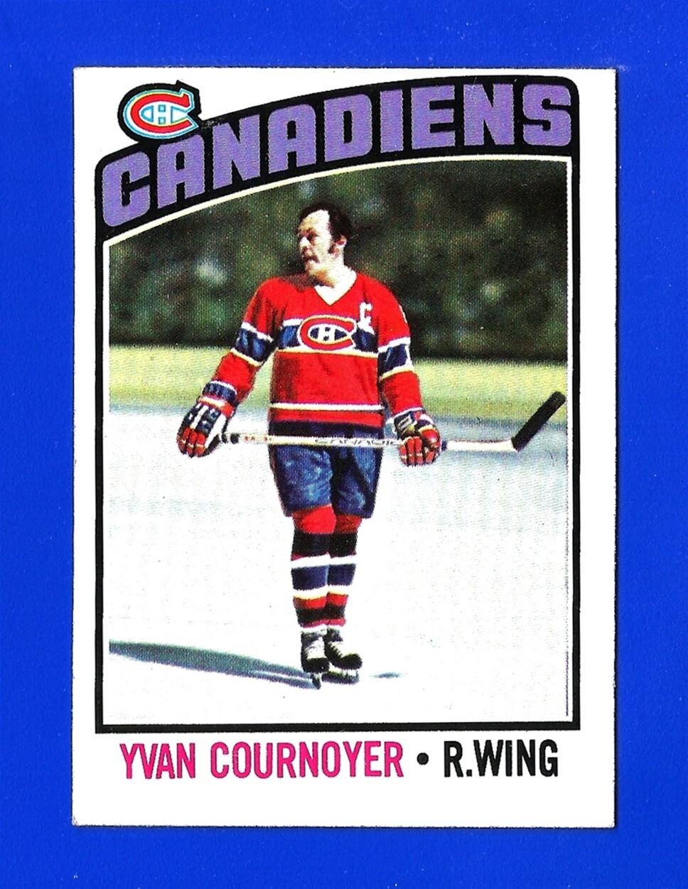 1976-77 Topps HOCKEY #30 YVAN COURNOYER NRMINT HOF MONTREAL CANADIENS (SB1)