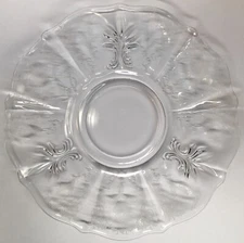 Fostoria Shirley 10 & 3/4” Baroque Shape Cheese Crackers Plate Only, Vintage.