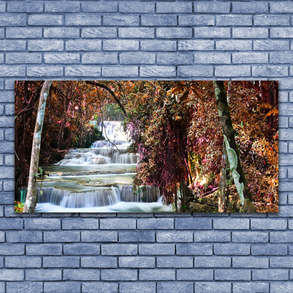 Tableau nature forêt en plexiglas 140x70 cm pour décorer votre bureau