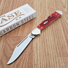 Case XX Peach Seed Folding Knife Carbon Steel Blade Seed Jigged Bone Handle