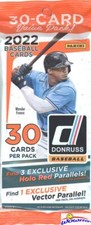 2022 Donruss Baseball EXCLUSIVE Factory Sealed JUMBO FAT CELLO Pack-30 Cards