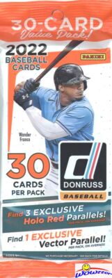 2022 Donruss Baseball EXCLUSIVE Factory Sealed JUMBO FAT CELLO Pack-30 Cards