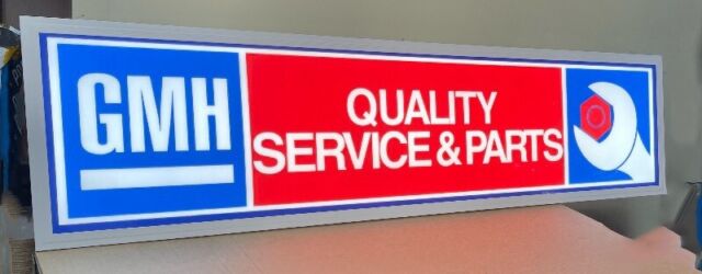 Holden GMH Quality Service And Parts LED Light Up sign 1200x300mm free Shipping
