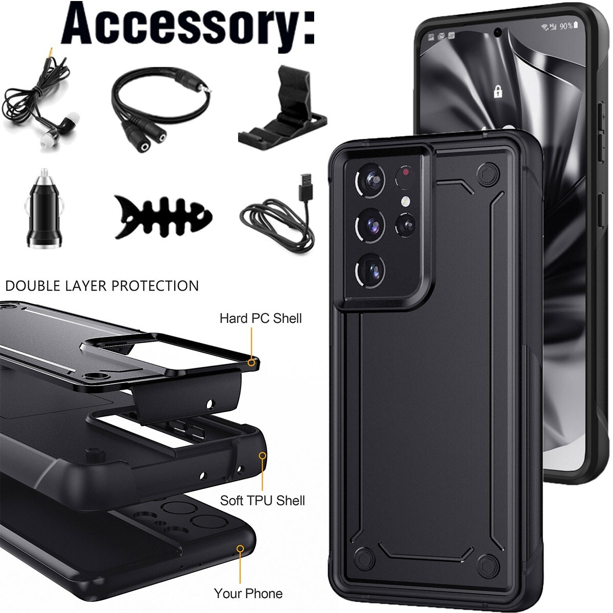 Tpu Case Accessories For Galaxy S21 For Samsung Galaxy S21 Plus