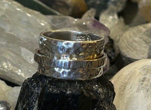 Sterling Silver Silpada Spinner Ring Sz 6.75 11.86g