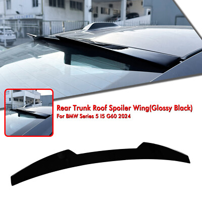 1pc Gloss Black Rear Spoiler Lip Wing Bodykit For BMW 5 Series I5 G60 2026 NEW