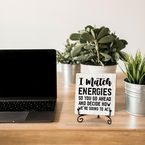 Coworker Gifts for Women Men Inspirational Home Office Desk Decor Wood Plaque... - Picture 5 of 5