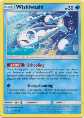 wishiwashi pokemon card price Pokemon Wishiwashi - 37/145 - Common NM-Mint Guardians Rising