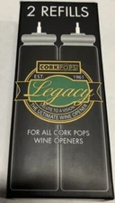 Cork Pops Refill Cartridges, 2-Pack, New, Free Shipping.