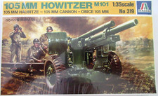 Italeri 105 MM Howitzer M101 Model No. 319 1:35 Scale Kit 1/35 Cannon Haubitze