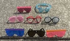 Lot Of 8 LOL & OMG Doll Glasses Assorted Colors & Sizes