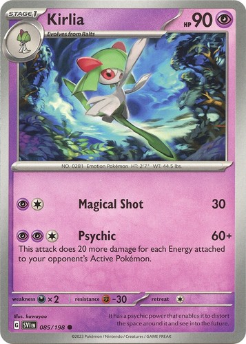 Kirlia 085/198 - NM / M - Scarlet Violet Pokemon Card - kawayoo