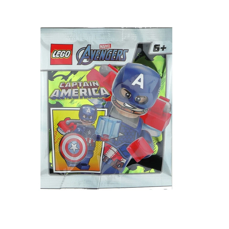 Lego Marvel Super Heroes Capitão América #2 Minifigura Foil Pack 242212 (SELADO)
