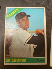 1966 Topps #176 Jim Davenport Giants