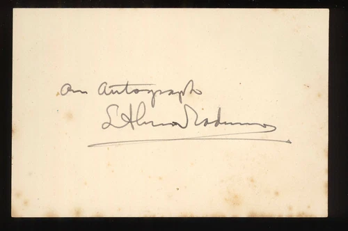 Lawrence Alma-Tadema Signed Auto Autograph 6cm x 9.2cm JSA Certified