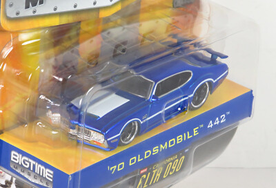 ミニカー Jada Toys DUB CITY BIGTIME MUSCLE Jada Dub City Wave 8 Bigtime Muscle 1970 Oldsmobile 442 090 Blue