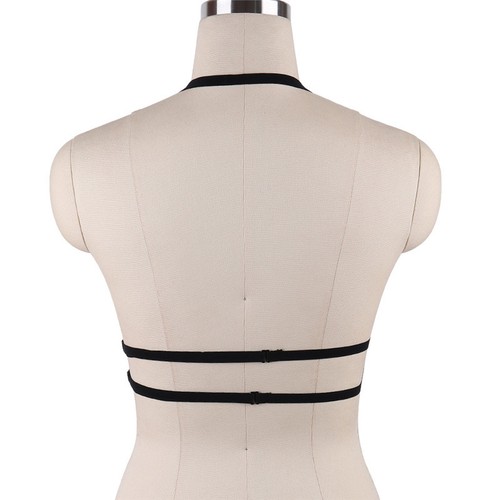 Harness Elastic Cupless Cage Bra Sexy Lingerie for Women Top Exotic Strap Belt - Picture 132 of 273