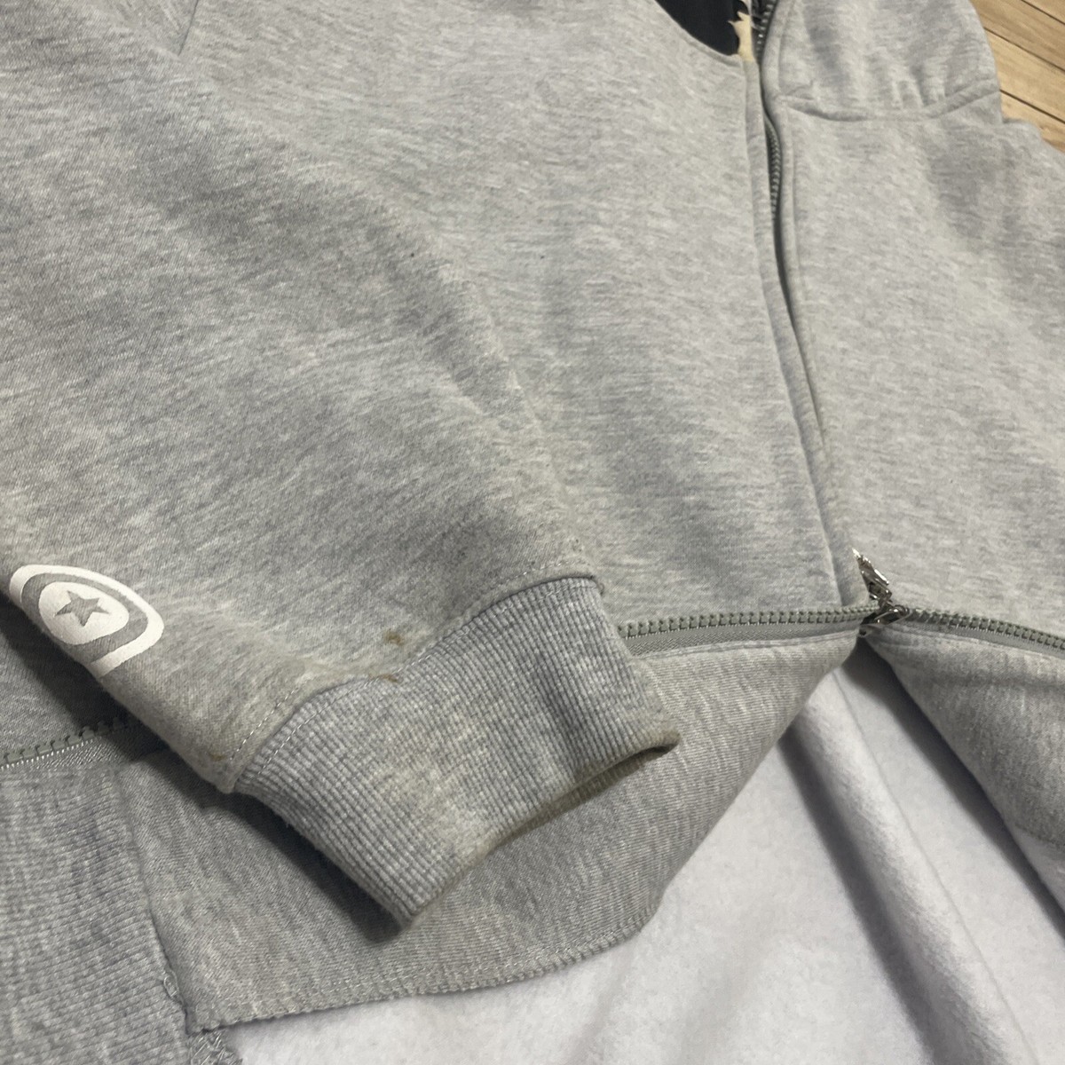 A BATHING APE Bape Y2k Hoodie Men XXL Gray Grey Camo