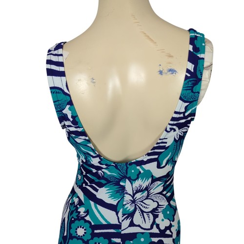Rose Marie Reid one piece floral art geometric ruched gathered women Swimsuit 12 - Picture 7 of 17