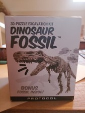 Protocol Dinosaur Fossil T-Rex 3D-Puzzle Excavation Kit w/Bonus Fossil