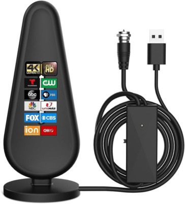 HDTV Indoor Digital TV Antenna up with Amplifier Signal Booster, 560+ Miles Rang
