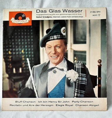 Das Glas Wasser, Vinyl, Gründgens, Krahl, Pulver Sinjen, Originalaufnahmen