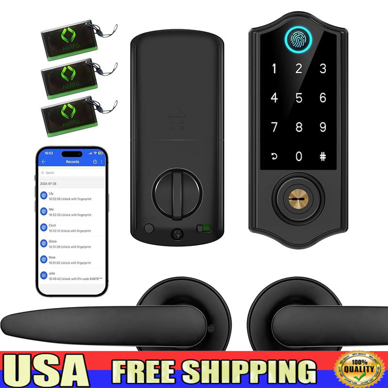 Smart Biometric Fingerprint Door Lock Keyless Entry Deadbolt with App Control-image