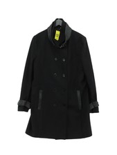 The Kooples Women's Coat Uk 14 Black Wool