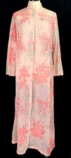 Peignoir ROBE 1960's VERA FORMFIT ROGERS SINED Nylon Maxi Lounge Dress USA