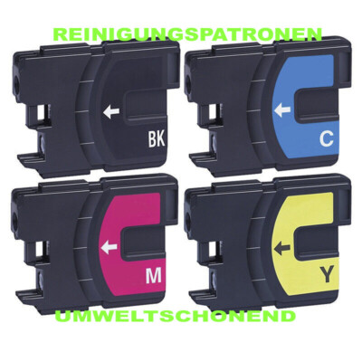 4x Reinigungspatronen für Brother DCP   MFC LC-1100