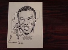 1969-70 NY Knicks Player Sketches Bill Gallo Daily News Cazzie Russell