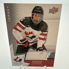 2020-21 Upper Deck Team Canada Juniors - Hlinka Jeremie Poirier #17 Jerseys...